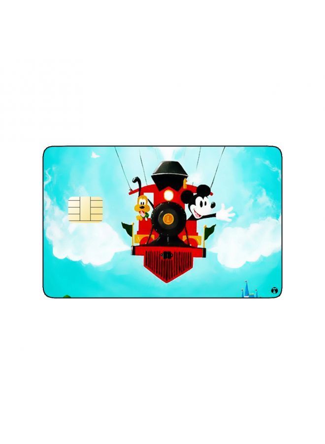 RKN PRINTED BANK CARD STICKER Animation Mickey Mouse And Pluto By Disney - Image 1