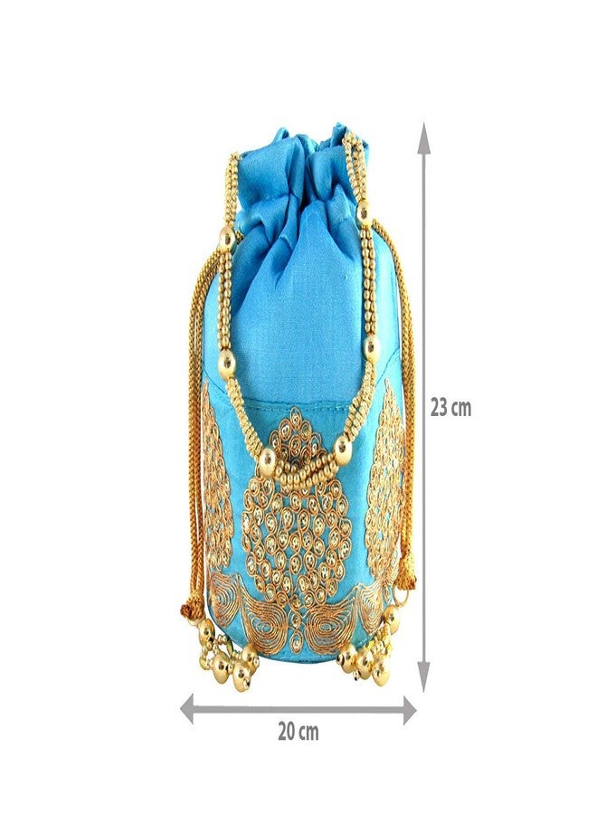 GoldGiftIdeas حقائب بوتلي نسائية من GoldGiftIdeas للهدايا، حقيبة يد للعروس، حقائب بوتلي راجستانية تقليدية لهدايا العودة، حقائب بوتلي جاين شاغون، حقائب هدايا الحفلات التقليدية (مجموعة من 4 قطع) - Image 2