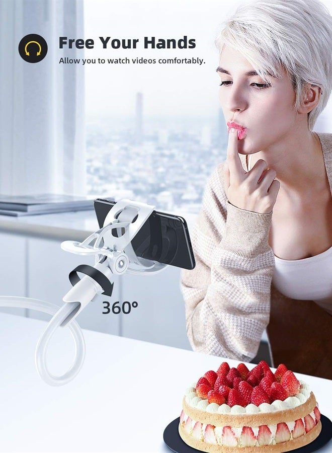 Lamicall Phone Holder Bed Gooseneck Mount Cell Phone Clamp Clip for Desk, Flexible Lazy Long Arm Headboard Bedside, Overhead Mount Stand, Compatible with Phone 12 Mini 11 Pro Xs Max XR X 8 7 6 Plus - Image 2