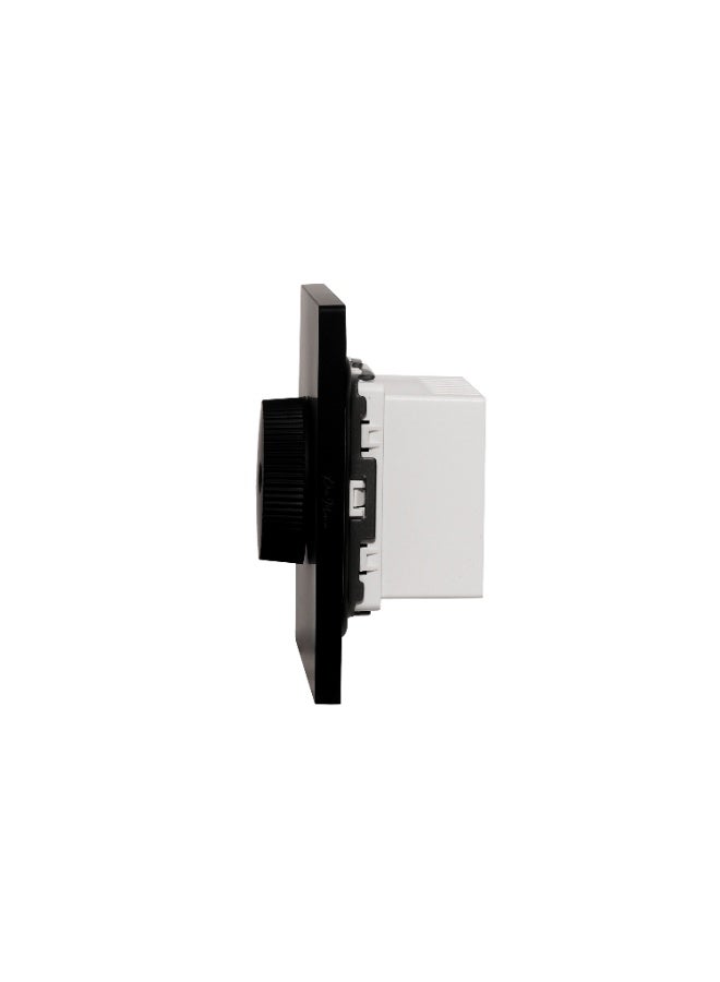 Donmarco Light Dimmer Switch 1000W –Ultra Thin Premium Plastic Material, Modern & Durable, Fire-Resistant Electric Switch, 3-Year Warranty, Wall Switch for Home and Office (Matt Black) - Image 4
