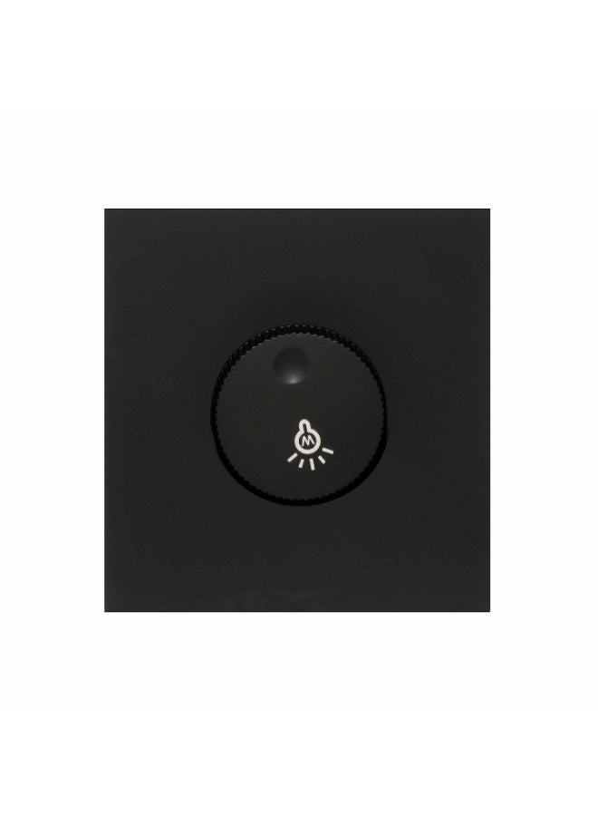 Donmarco Light Dimmer Switch 1000W –Ultra Thin Premium Plastic Material, Modern & Durable, Fire-Resistant Electric Switch, 3-Year Warranty, Wall Switch for Home and Office (Matt Black) - Image 1