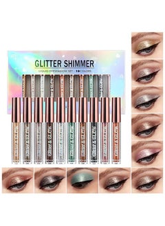 10 Colors Liquid Eyeshadow Metallic Glitter Eyeshadow Set Diamond Shimmer Sparkling Smokey Eye Looks Quick Drying Waterproof Long Lasting For Women Eye Makeup Gift Kits - pzsku/ZDB0C210D39695FF9B2BAZ/45/_/1694502746/2d0680c6-6288-474f-9ced-f6f1a5f625de