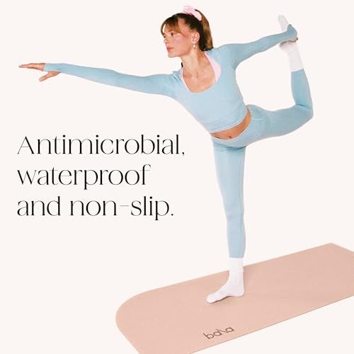 Bala Deco Yoga Mat for Home Gym, 5mm (Sand) - Non Slip Exercise Mat for Home Workout, Stretching, Pilates, Aerobics & Floor & Fitness Work Out - Outdoor or Indoor Exercise Equipment - Image 3