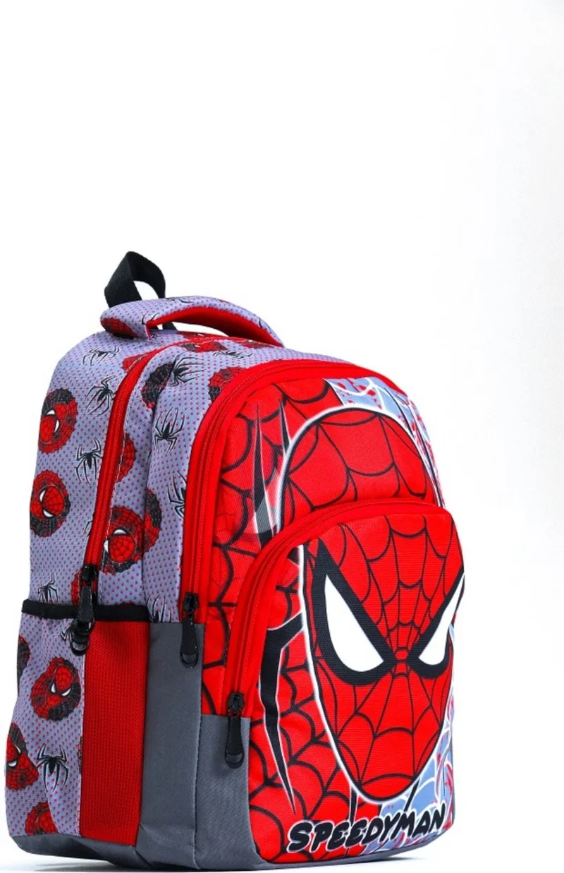 Esbuik New Season Orthopedic - Spider Patterned 3-Piece School Bag Set with Lunch Box and Pen Holder Gift