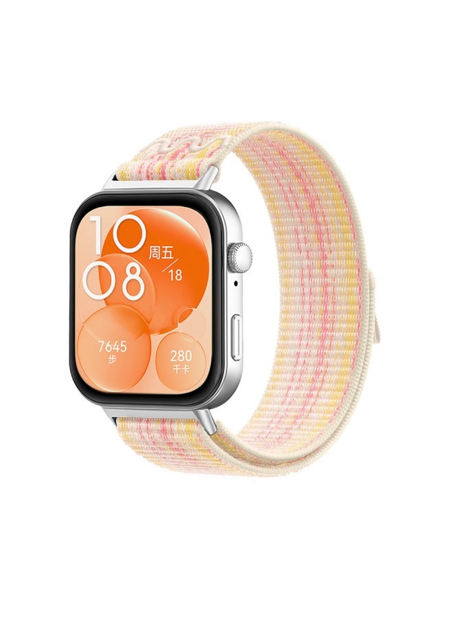 4PCS Nylon Woven Watch Straps, Suitable For Huawei Fit 3/ Fit 4/ Fit 4 pro , Waterproof, Breathable and Adjustable Sports Watch Straps - Image 5