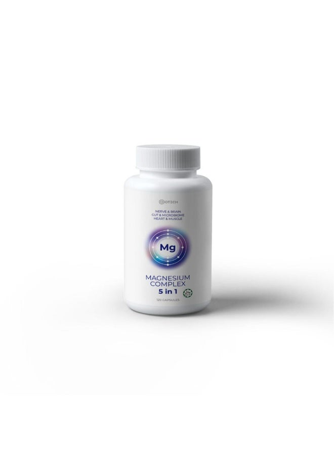 OKOTECH Magnesium Complex 5 in 1 – Advanced Daily Magnesium Support 120capsule - Image 1