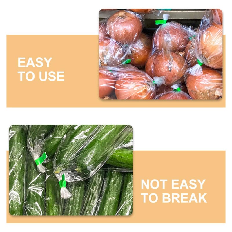 12mm 3 Color Bag Sealing Tape Set 12 Rolls Red Blue Green for Food Packaging and Produce Binding - Image 5