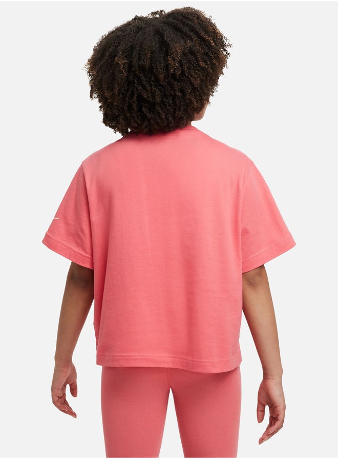 Nike Girls NSW Tee Boxy Print  - Image 2