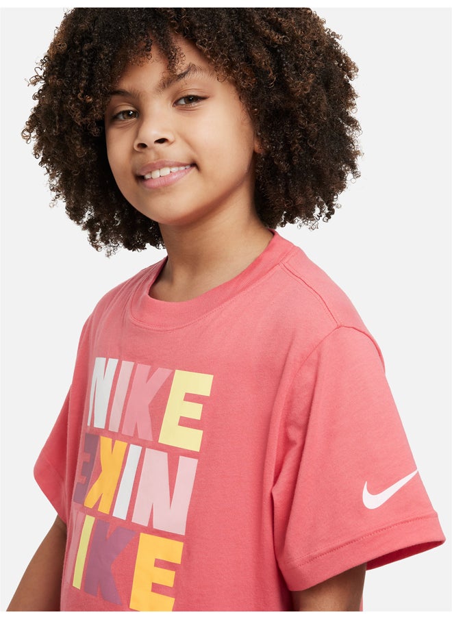 Nike Girls NSW Tee Boxy Print  - Image 3
