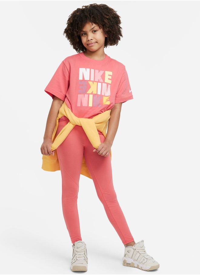 Nike Girls NSW Tee Boxy Print  - Image 4