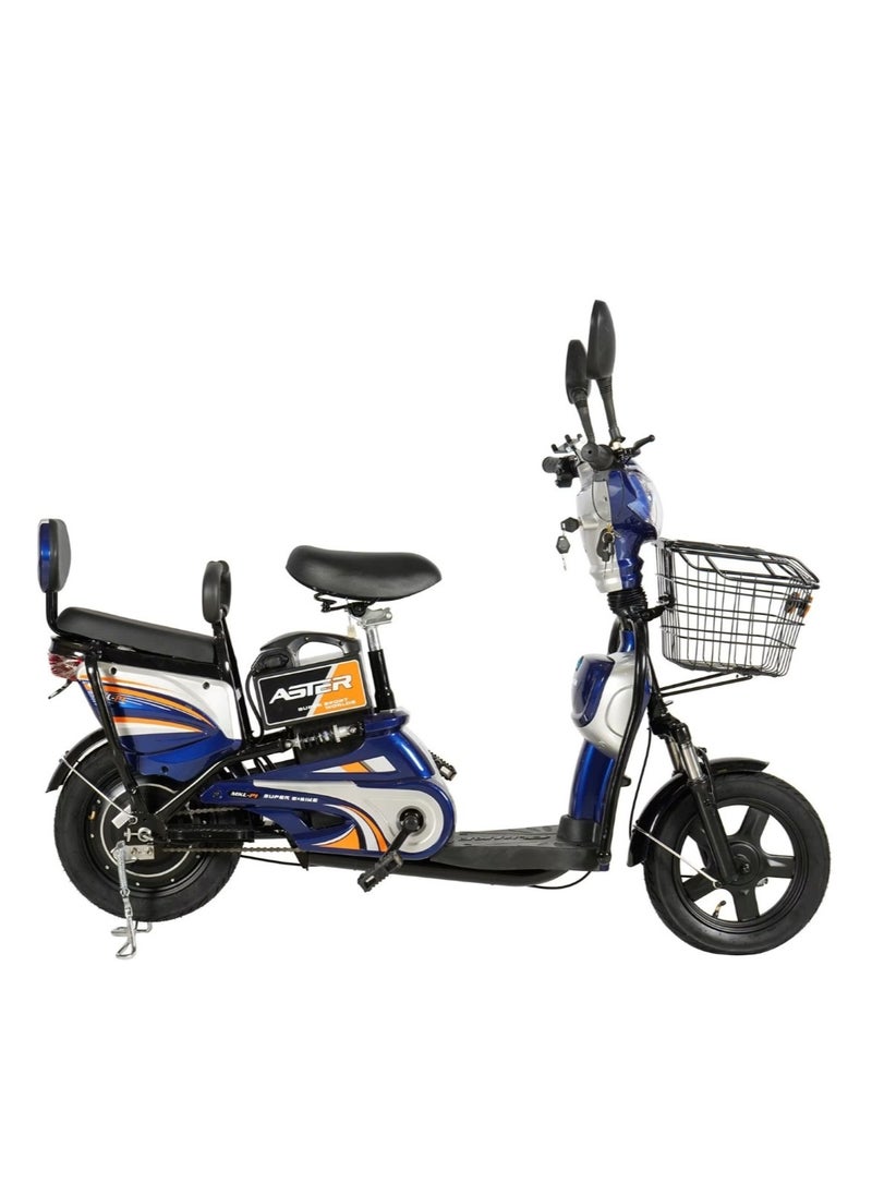 Electrical Bike With Grocery Basket With Strong Battery Blue Tyre Size 16 - pzsku/ZDB0C52549C058645E89EZ/45/_/1707877730/43e38be5-93f5-4654-b600-c333560247a1