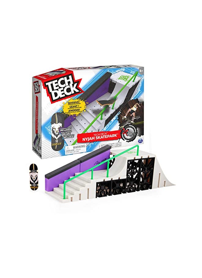 Tech Deck TECH DECK, Nyjah Skatepark X-Connect Park Creator, Massive Customizable Skatepark Ramp Set with Exclusive Fingerboard, Kids Toy for Ages 6 and up  - Image 1