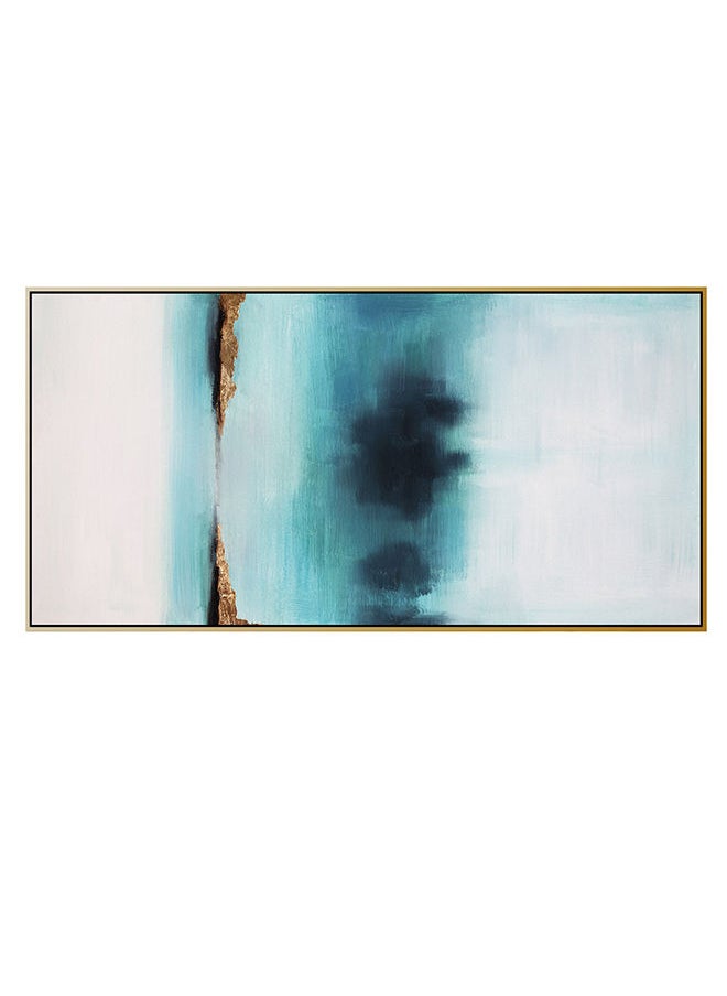ebarza - Upside Lake Hand Painted Art Painting With Frame 160x80cm - Image 1