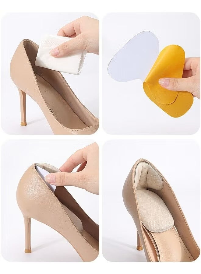 HAVEN 2 Pairs T-Heel Cushion Inserts，New Heel Protectors for Shoes Heel Pads for Shoes That are Too Big, Bouncy Breathable Shock Absorption Insoles 3D Heel Pads - Image 3