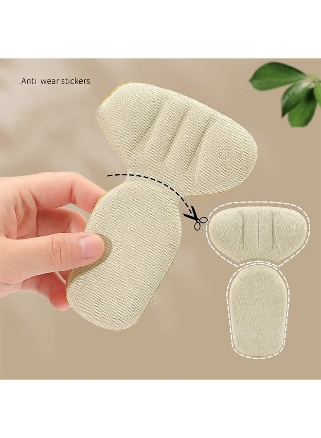 HAVEN 2 Pairs T-Heel Cushion Inserts，New Heel Protectors for Shoes Heel Pads for Shoes That are Too Big, Bouncy Breathable Shock Absorption Insoles 3D Heel Pads - Image 4