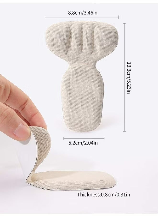 HAVEN 2 Pairs T-Heel Cushion Inserts，New Heel Protectors for Shoes Heel Pads for Shoes That are Too Big, Bouncy Breathable Shock Absorption Insoles 3D Heel Pads - Image 2