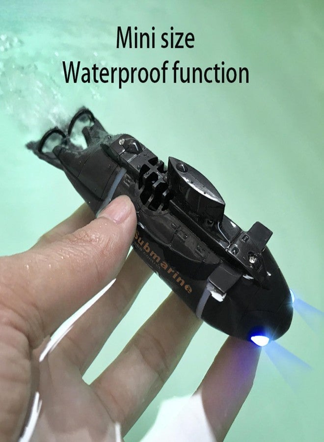Tsiodot Mini RC Submarine Boat for Kids, 6CH Remote Control High-Speed Waterproof Diving Toy for Pools, Lakes, Bathtubs - Gift for Boys and Girls（Black） - Image 4