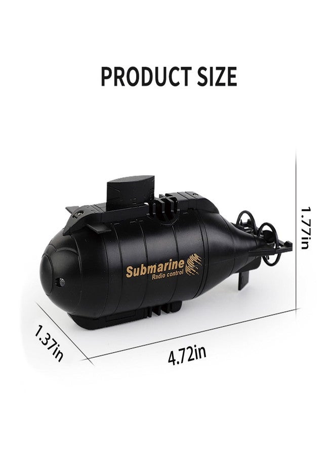 Tsiodot Mini RC Submarine Boat for Kids, 6CH Remote Control High-Speed Waterproof Diving Toy for Pools, Lakes, Bathtubs - Gift for Boys and Girls（Black） - Image 5