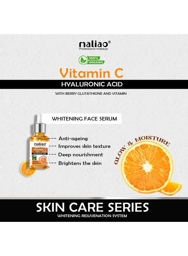 maliao Makeup 5 Piece Organic Vitamin C Skin Care Set ( Sunscreen + Serum + Face Wash + Whitening Cream + Toner ) 330G - Image 5