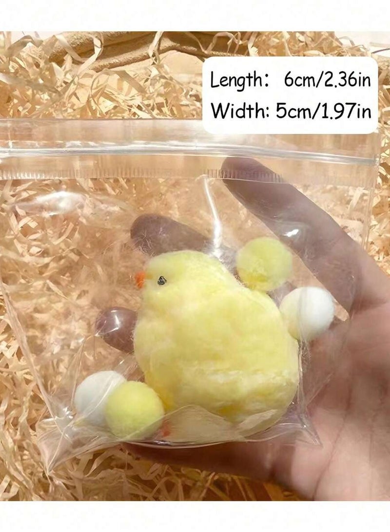 Handmade Ultra-Soft Chick Squeeze Toy - Squishy Rubber Chicken Stress Relief, Perfect for Desk Decoration & Relaxation, Ideal for Students, Office Workers, and Home Decor - Image 5