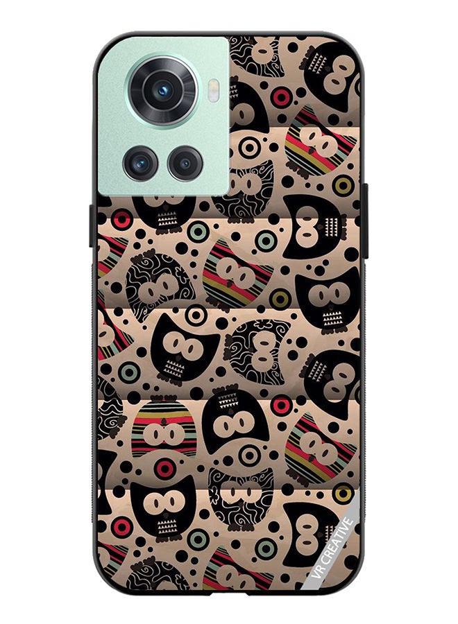 VR CREATIVE Protective Case Cover For OnePlus 10R Cartoon Owl Design Multicolour - Image 1