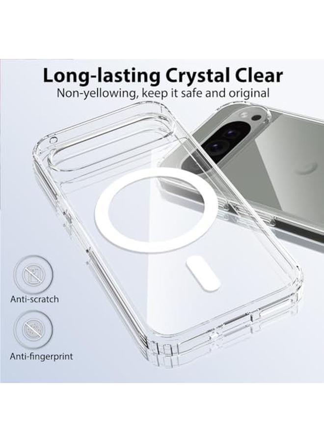 إيروريكس جراب مغناطيسي لهاتف Google Pixel 9 Pixel 9 Pro 2024 متوافق مع Magsafe، غطاء خلفي شفاف مقاوم للخدش ومضاد للخدش وغطاء هاتف مغناطيسي - Image 4