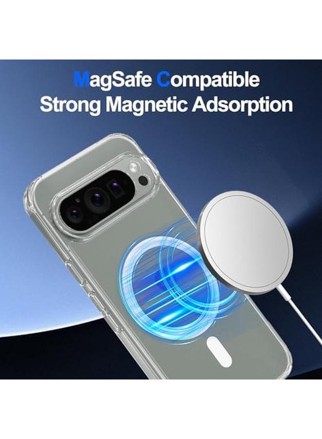 إيروريكس جراب مغناطيسي لهاتف Google Pixel 9 Pixel 9 Pro 2024 متوافق مع Magsafe، غطاء خلفي شفاف مقاوم للخدش ومضاد للخدش وغطاء هاتف مغناطيسي - Image 3