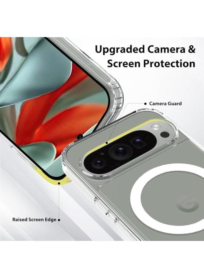 إيروريكس جراب مغناطيسي لهاتف Google Pixel 9 Pixel 9 Pro 2024 متوافق مع Magsafe، غطاء خلفي شفاف مقاوم للخدش ومضاد للخدش وغطاء هاتف مغناطيسي - Image 5