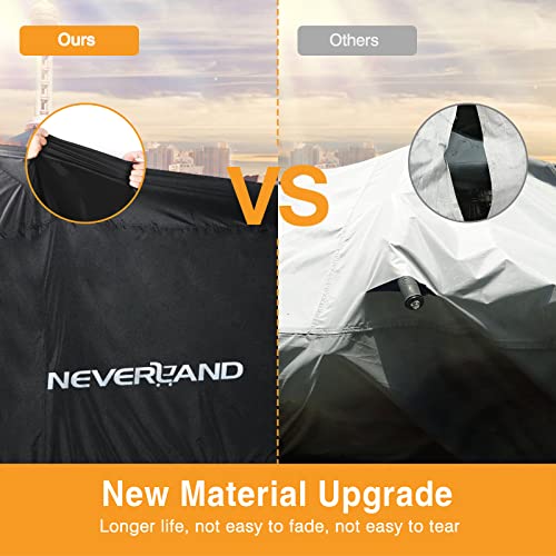 NEVERLAND ATV Cover Waterproof Heavy Duty 4 Wheeler Cover Quad Cover All Season Weather Proof Outdoor UV Protection for Polaris Yamaha Suzuki Honda (Black XLarge) - Image 5