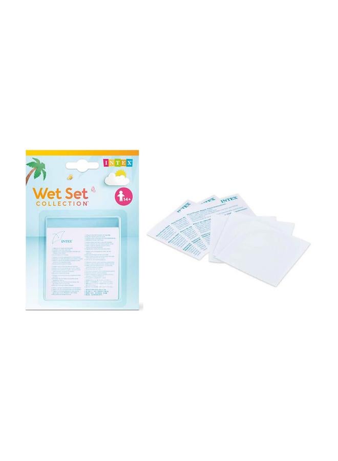 INTEX Wet Set Adhesive Vinyl Plastic Repair Patch Clear INT59631 - Image 1