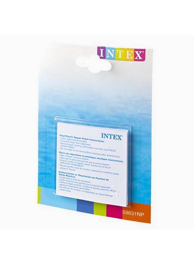 INTEX Wet Set Adhesive Vinyl Plastic Repair Patch Clear INT59631 - Image 3