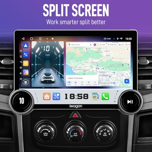 iWagon Diamond 2K Car Android System Touch Screen 4GB+64GB|10.1 Inch|4 Core|Wireless Carplay Adapter & Android Auto | Car Stereo |Universal All Cars| Including AHD Rear View Camera| 2 Years Warranty - Image 5