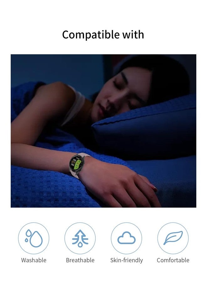 WUNIAK Compatible for Garmin Approach® S50 Smartwatch Band，Replacement New Soft Sport Silicone Waterproof Strap Wristbands for Garmin Approach® S50 Smartwatch.Roland purple+white - Image 3