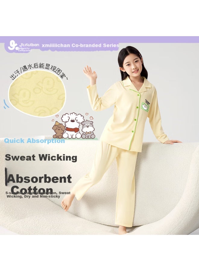 Long time companion Longevity Companion Children's Pajamas Boys And Girls Cotton Home Wear Adult Parent-child Set - Image 2