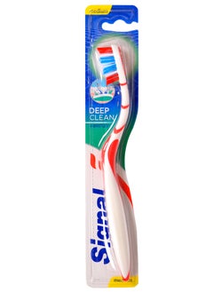 Signal Signal Deep Clean Medium for deep cleaning in between teeth Toothbrush , Multicolor 