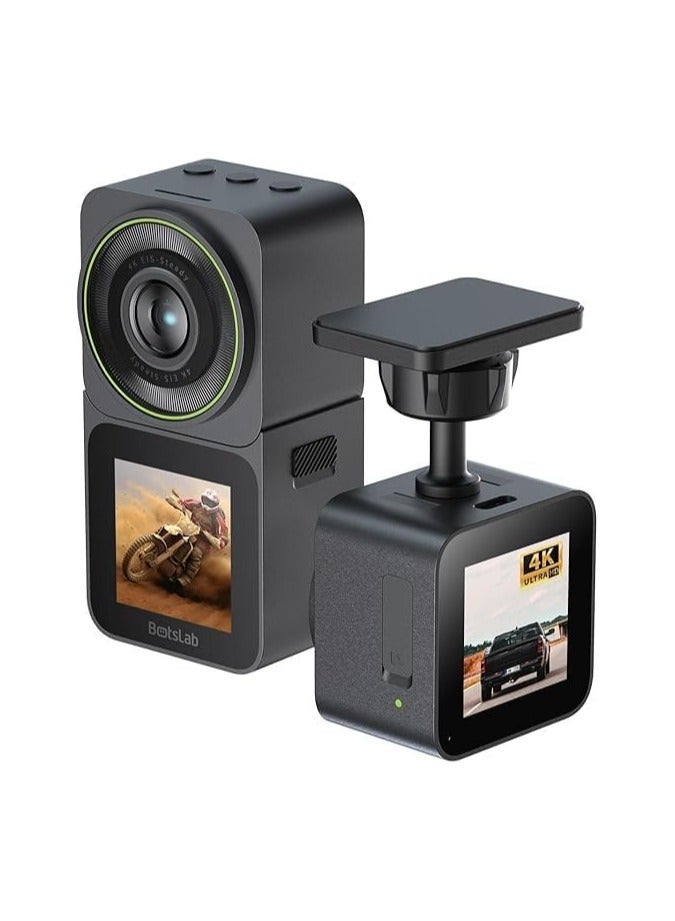 Botslab Botslab Dash Camera V9H Drive Recorder Ultra HD 4K Car/Action Camera, Dual Dash Cam WiFi 2.4 GHz,1700 mAh  - Image 1