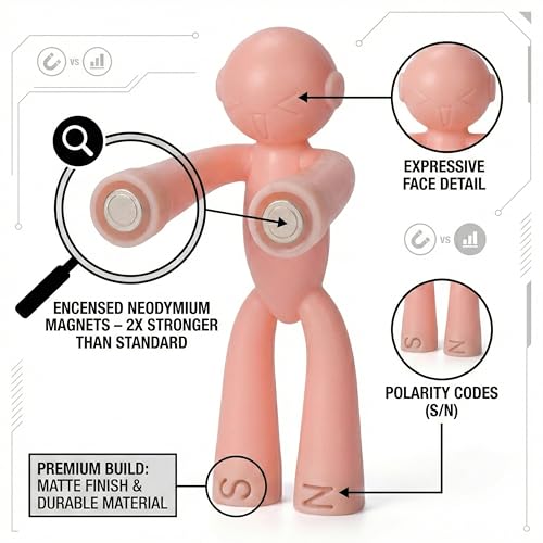 MAGMEN X3 Magnetic Building Toy Figures 10Pack Neodymium Enhanced Grip 15 Stronger Creative STEM Play for Kids Ages 312 BPAFree Safety Certified ScreenFree Travel Toy - Image 5