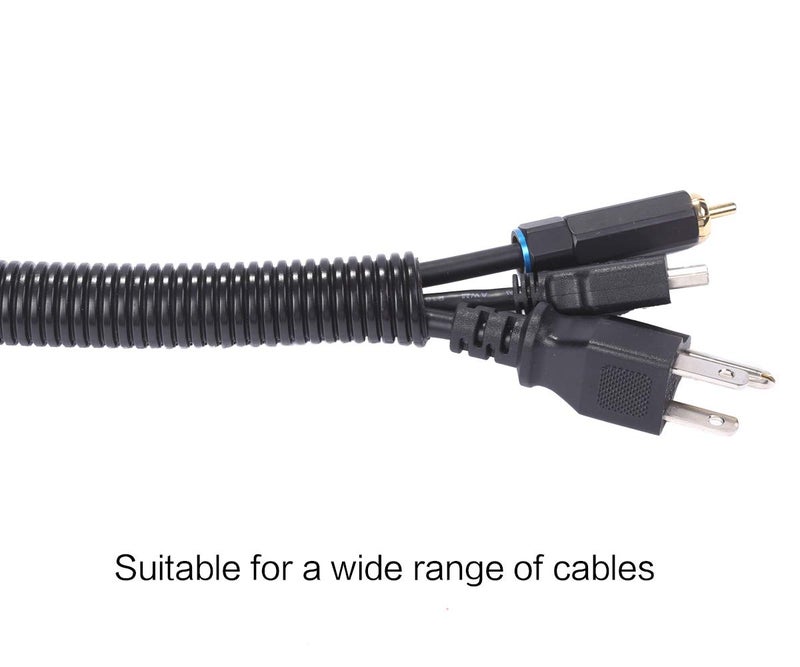 Alex Tech 10ft - 1/2 inch Split Wire Loom Tubing - Black - Image 4
