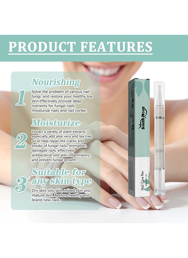 SOUTH MOON - Nail Care Pen - Suitable for Repairing Onychomycosis and Dead Skin and Moisturizing Nails, Prevent Paronychia Treat Nails Healthy Nail Pen Oil - Image 1