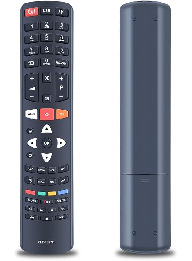 TIGER CLE-1027B Replacement Remote Control Compatible with Hitachi 4K OLED LCD HDTV CLE-1025 CLE-1026 CLE-1028 - Image 1