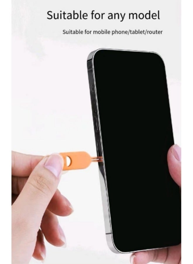 3 Pack Sim Card Removal Tool - Sim Card Tray Pin Eject Removal Tool Pin Opener for Most Smartphones Smartphone Pin Pink/Yellow/Green  - Image 5