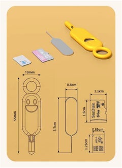 Generic 3 Pack Sim Card Removal Tool - Sim Card Tray Pin Eject Removal Tool Pin Opener for Most Smartphones Smartphone Pin Pink/Yellow/Green  - Image 3