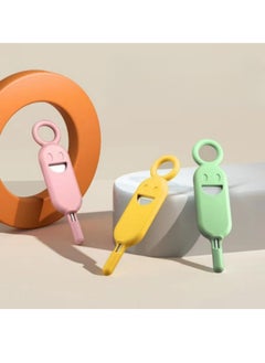 Generic 3 Pack Sim Card Removal Tool - Sim Card Tray Pin Eject Removal Tool Pin Opener for Most Smartphones Smartphone Pin Pink/Yellow/Green  - Image 1