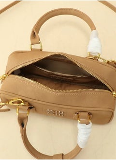 Miu Miu Arcadie padded suede top-handle bag  - Image 2