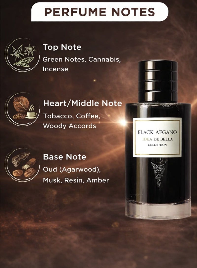 Linea De Bella Long Lasting Perfume Black Afgano Eau De Parfum 100ML | with Oud & Musk Perfume for Men & Women - Image 2