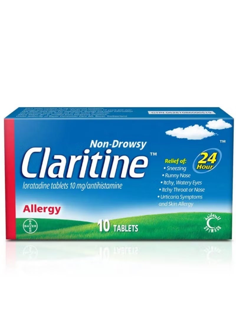 Claritine 10 Mg 10 Tablets