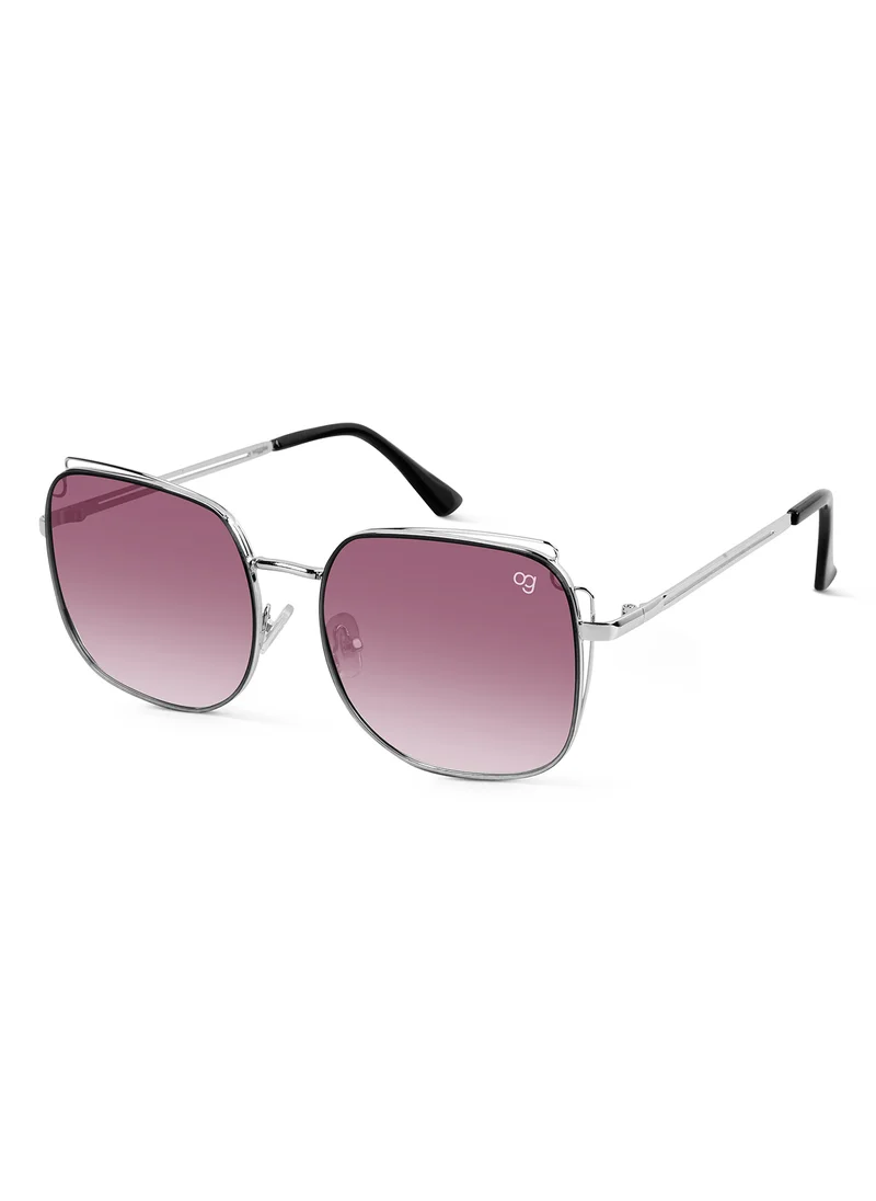 Woggles Latest & Stylish UV Protected Purple Square Sunglasses for Men & Women