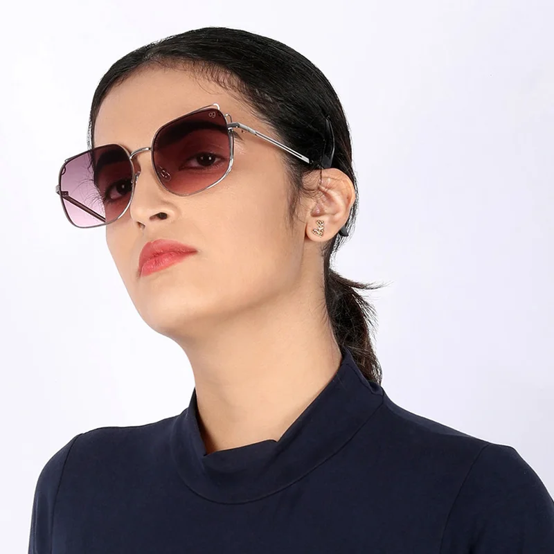 Woggles Latest & Stylish UV Protected Purple Square Sunglasses for Men & Women