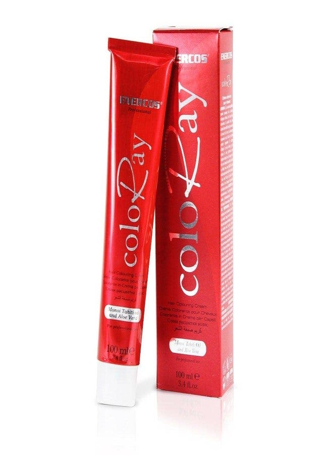 Enercos Professional Coloray Permanent Hair Color Cream, Shine & Silky Touch, Long Lasting, #01, Black, 100ml - Image 1