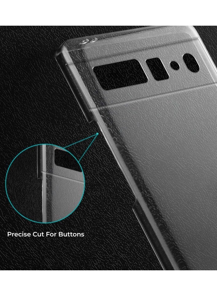 Crystal Clear Transparent Phone Case Google Pixel 6 Pro – Slim Ulta Thin Hard TPU Shockproof Cover, Anti-Yellowing Crystal Clear Protective Back Case with Camera Protection - Image 5